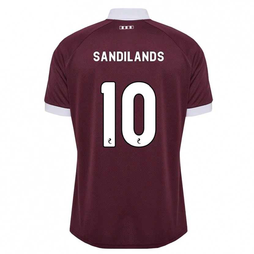 Danxen Enfant Maillot Callum Sandilands #10 Blanc Bordeaux Tenues Domicile 2026/27 T-Shirt