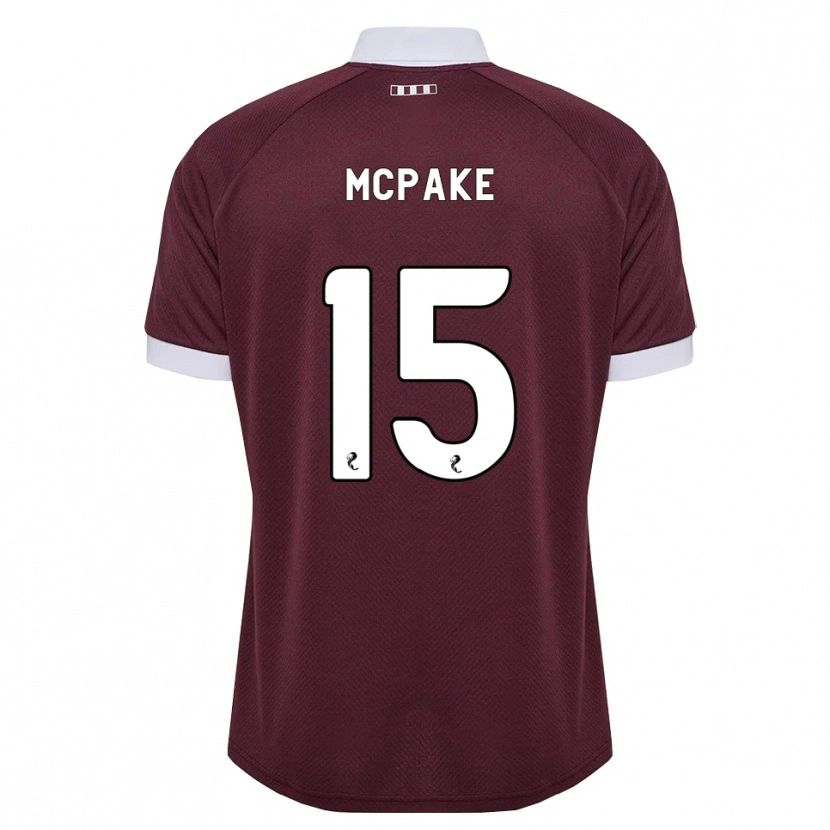 Danxen Enfant Maillot Josh Mcpake #15 Blanc Bordeaux Tenues Domicile 2026/27 T-Shirt