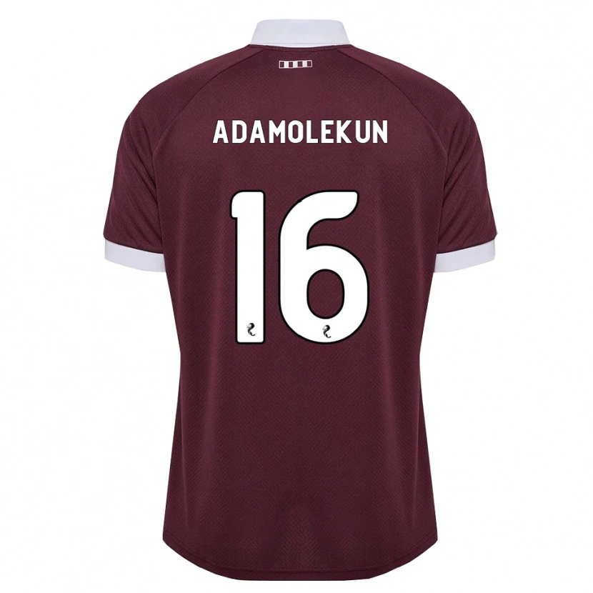 Danxen Enfant Maillot Olufolasade Adamolekun #16 Blanc Bordeaux Tenues Domicile 2026/27 T-Shirt