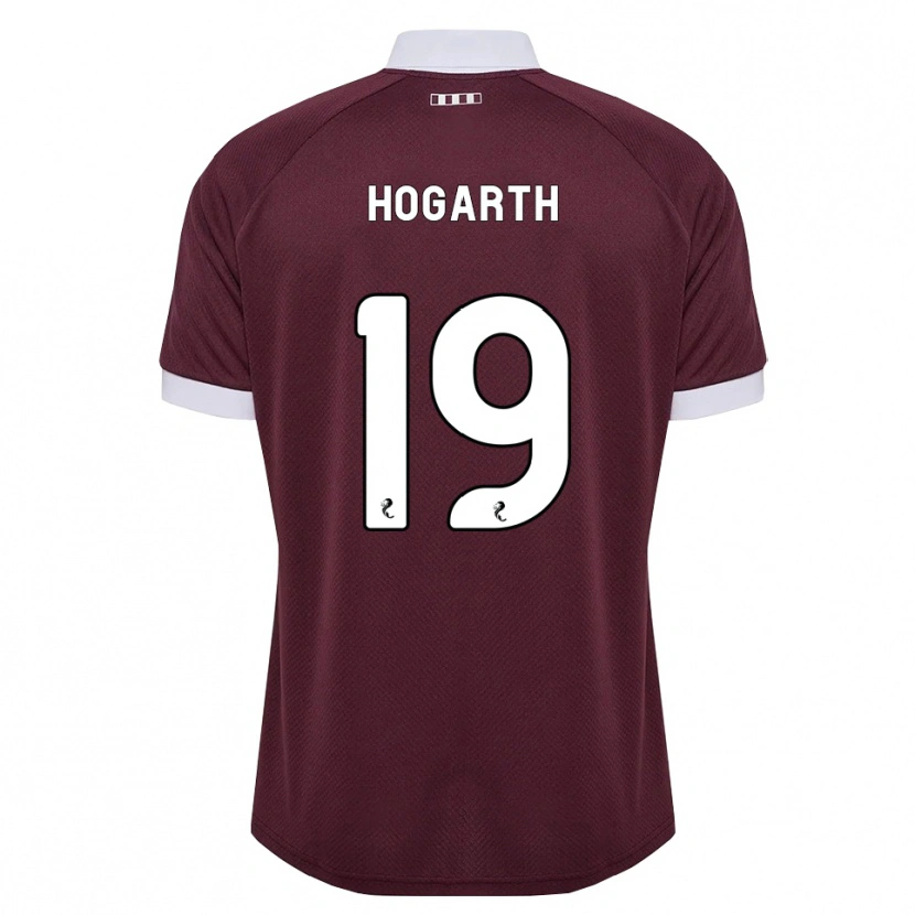 Danxen Enfant Maillot Taylor Hogarth #19 Blanc Bordeaux Tenues Domicile 2026/27 T-Shirt