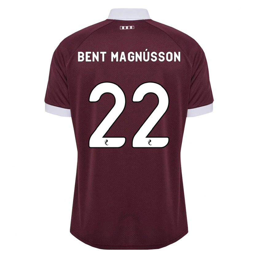 Danxen Enfant Maillot Tómas Bent Magnússon #22 Blanc Bordeaux Tenues Domicile 2026/27 T-Shirt