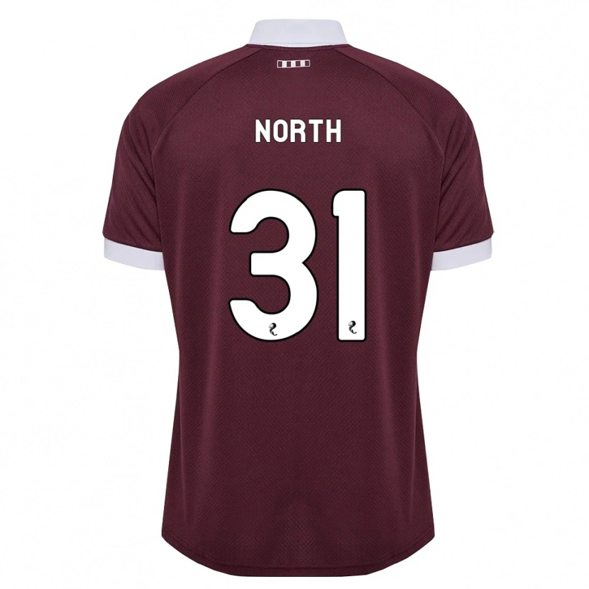 Danxen Enfant Maillot Tommy North #31 Blanc Bordeaux Tenues Domicile 2026/27 T-Shirt
