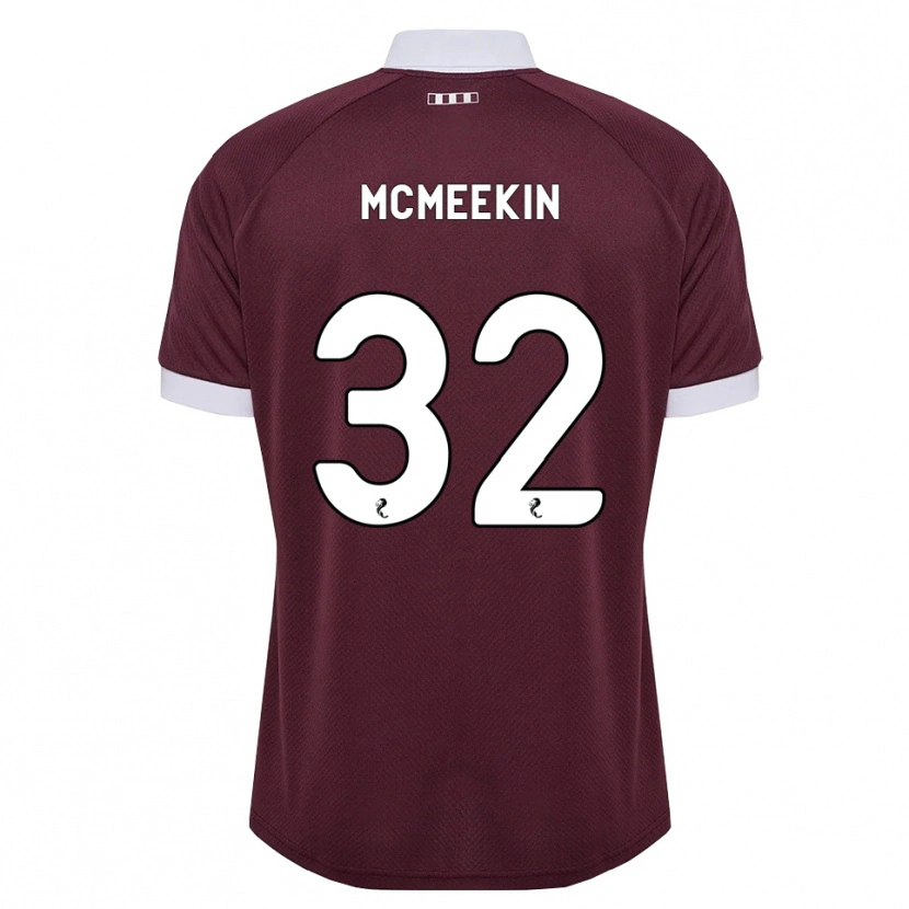 Danxen Enfant Maillot Keir Mcmeekin #32 Blanc Bordeaux Tenues Domicile 2026/27 T-Shirt