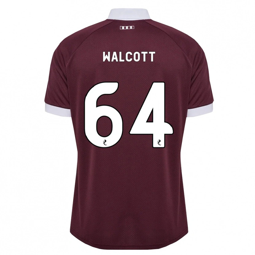 Danxen Enfant Maillot Malachi Fagan-Walcott #64 Blanc Bordeaux Tenues Domicile 2026/27 T-Shirt