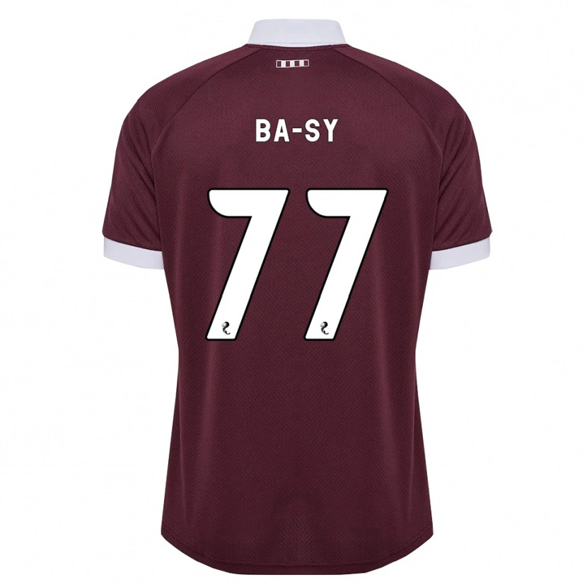 Danxen Enfant Maillot Amadou Ba-Sy #77 Blanc Bordeaux Tenues Domicile 2026/27 T-Shirt