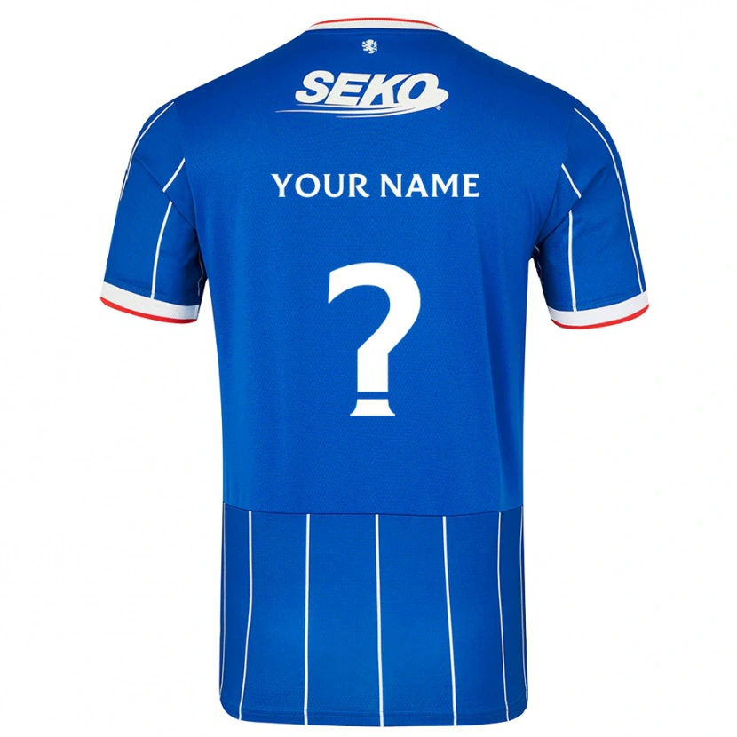 Danxen Enfant Maillot Votre Nom #0 Rouge Bleu Blanc Tenues Domicile 2026/27 T-Shirt