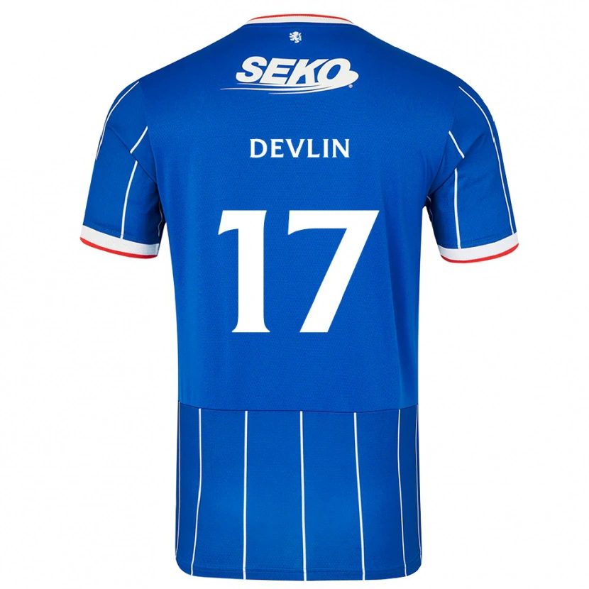 Danxen Enfant Maillot Cammy Devlin #17 Rouge Bleu Blanc Tenues Domicile 2026/27 T-Shirt