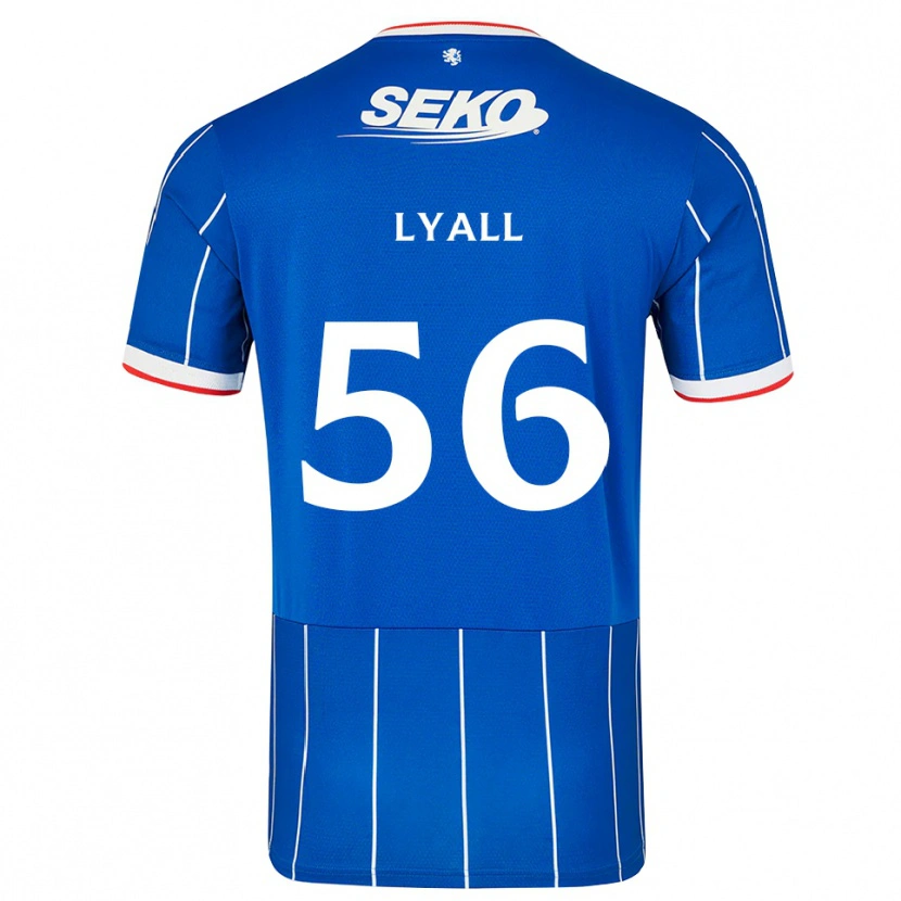 Danxen Enfant Maillot Arron Lyall #56 Rouge Bleu Blanc Tenues Domicile 2026/27 T-Shirt