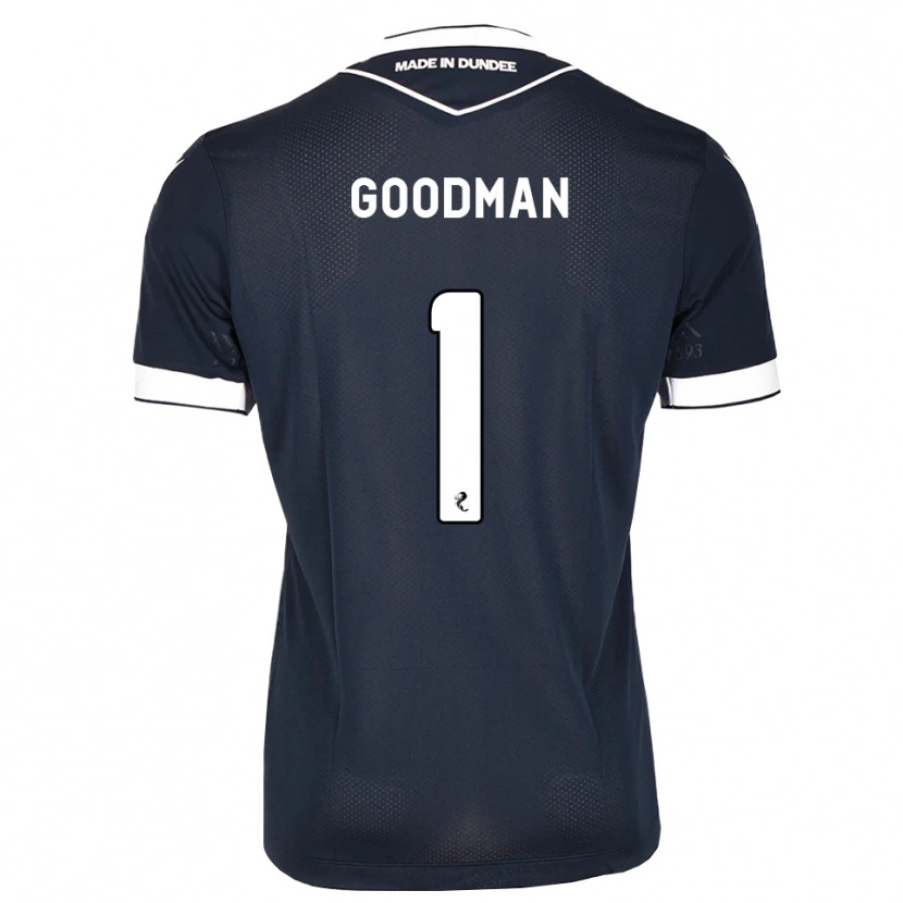 Danxen Enfant Maillot Owen Goodman #1 Bleu Nuit Blanc Tenues Domicile 2026/27 T-Shirt