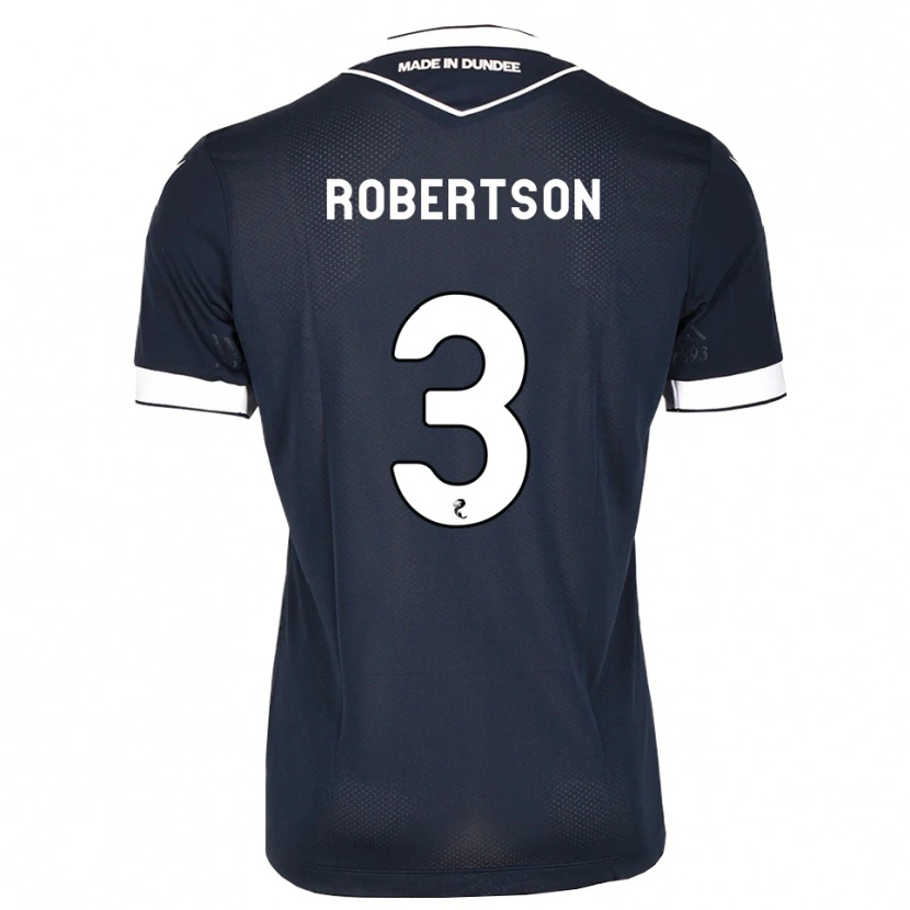 Danxen Enfant Maillot Clark Robertson #3 Bleu Nuit Blanc Tenues Domicile 2026/27 T-Shirt