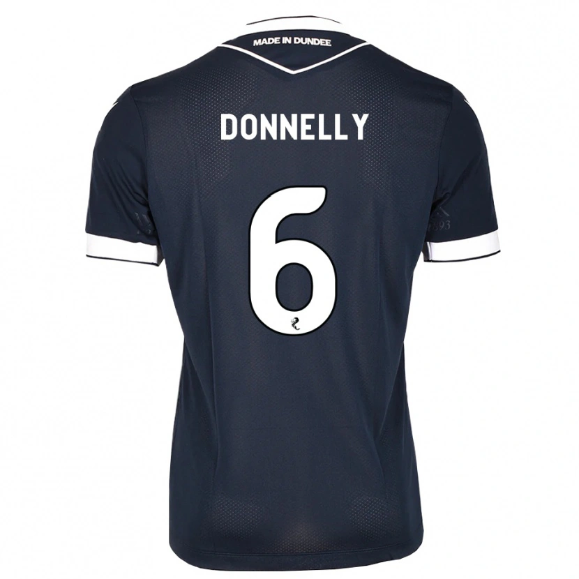 Danxen Enfant Maillot Aaron Donnelly #6 Bleu Nuit Blanc Tenues Domicile 2026/27 T-Shirt