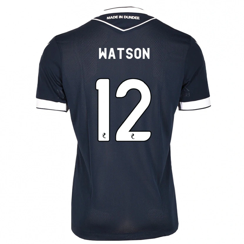 Danxen Enfant Maillot Johnny Watson #12 Bleu Nuit Blanc Tenues Domicile 2026/27 T-Shirt