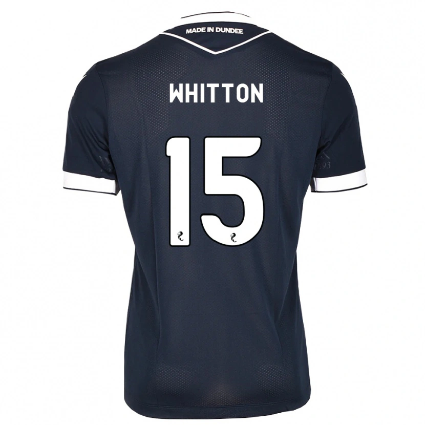 Danxen Enfant Maillot Jamie Whitton #15 Bleu Nuit Blanc Tenues Domicile 2026/27 T-Shirt