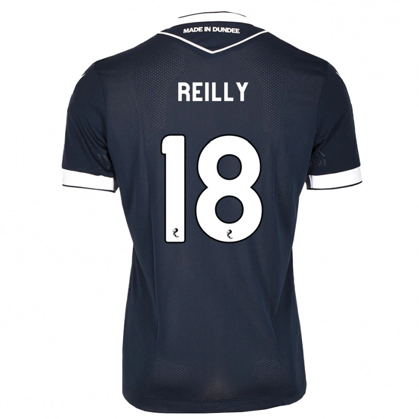 Danxen Enfant Maillot Charlie Reilly #18 Bleu Nuit Blanc Tenues Domicile 2026/27 T-Shirt