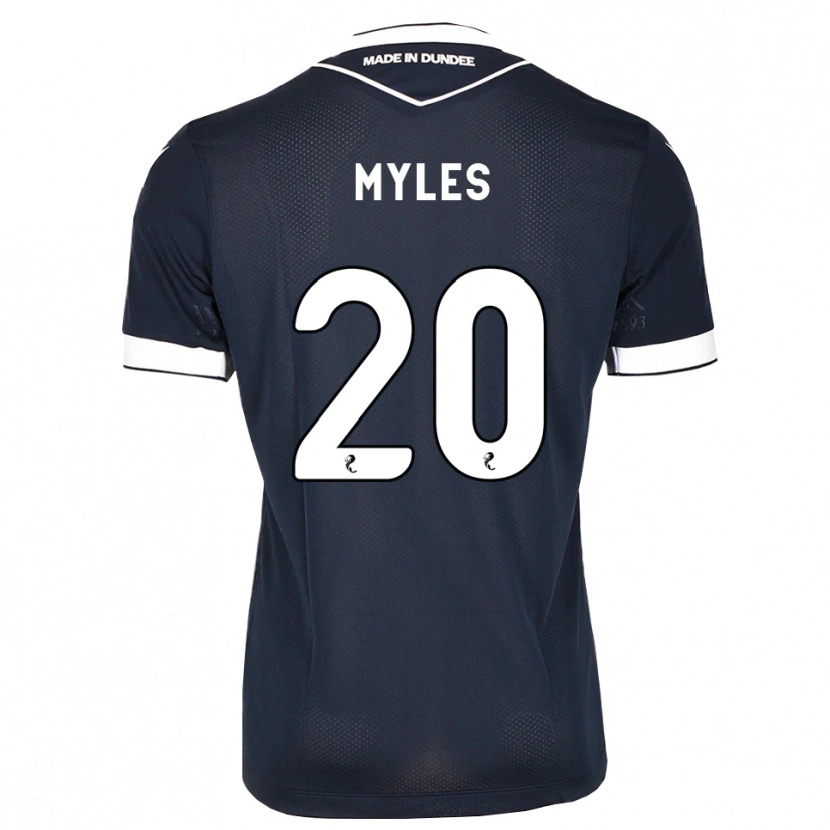 Danxen Enfant Maillot Logan Myles #20 Bleu Nuit Blanc Tenues Domicile 2026/27 T-Shirt
