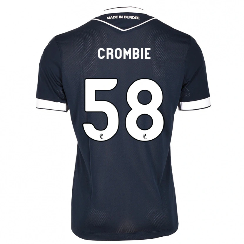 Danxen Enfant Maillot Ethan Crombie #58 Bleu Nuit Blanc Tenues Domicile 2026/27 T-Shirt