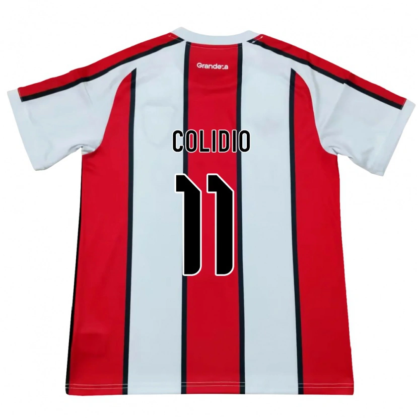 Danxen Enfant Maillot Facundo Colidio #11 Blanc Rouge Noir Tenues Extérieur 2026/27 T-Shirt