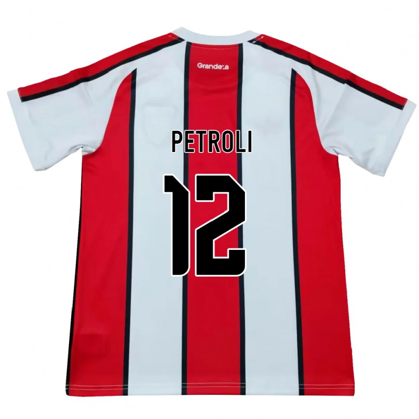 Danxen Enfant Maillot Franco Petroli #12 Blanc Rouge Noir Tenues Extérieur 2026/27 T-Shirt