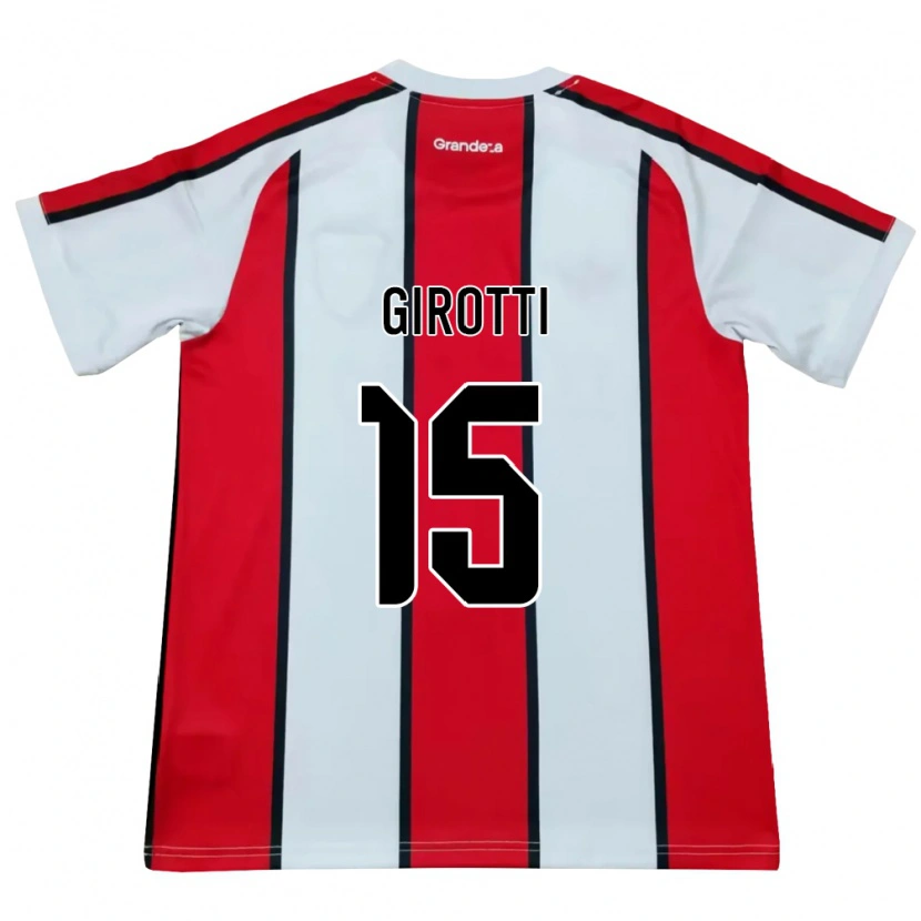 Danxen Enfant Maillot Federico Girotti #15 Blanc Rouge Noir Tenues Extérieur 2026/27 T-Shirt