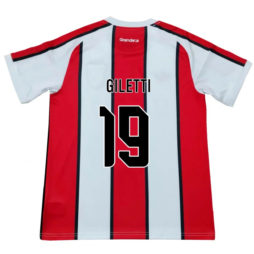 Danxen Enfant Maillot Santino Giletti #19 Blanc Rouge Noir Tenues Extérieur 2026/27 T-Shirt
