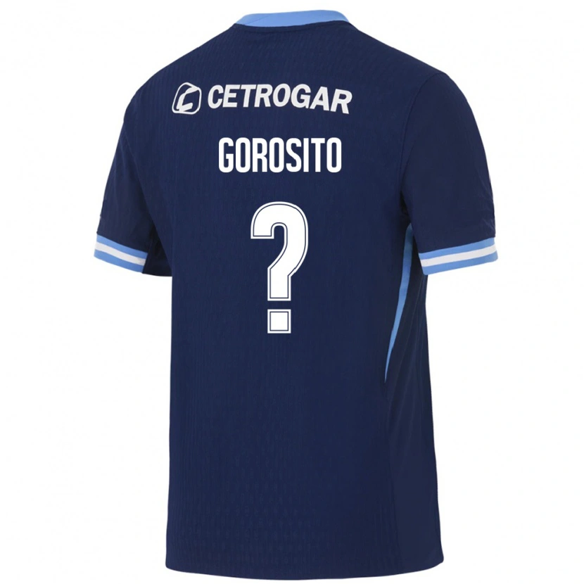 Danxen Enfant Maillot Ivan Gorosito #0 Bleu Royal Bleu Clair Blanc Tenues Extérieur 2026/27 T-Shirt
