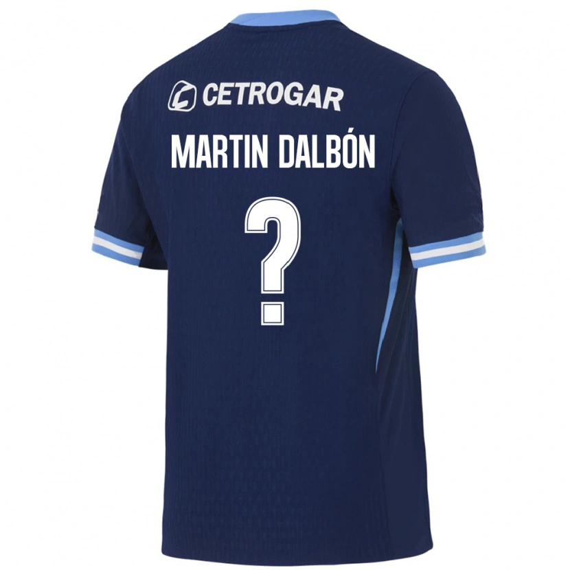 Danxen Enfant Maillot Juan Martin Dalbón #0 Bleu Royal Bleu Clair Blanc Tenues Extérieur 2026/27 T-Shirt