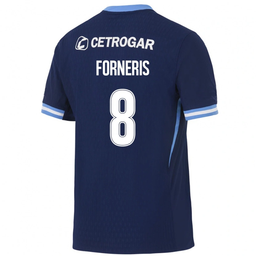 Danxen Enfant Maillot Alan Forneris #8 Bleu Royal Bleu Clair Blanc Tenues Extérieur 2026/27 T-Shirt