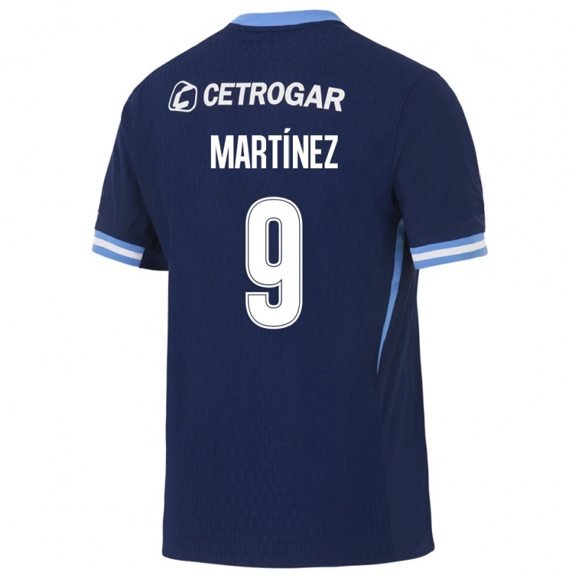 Danxen Enfant Maillot Adrián Martínez #9 Bleu Royal Bleu Clair Blanc Tenues Extérieur 2026/27 T-Shirt