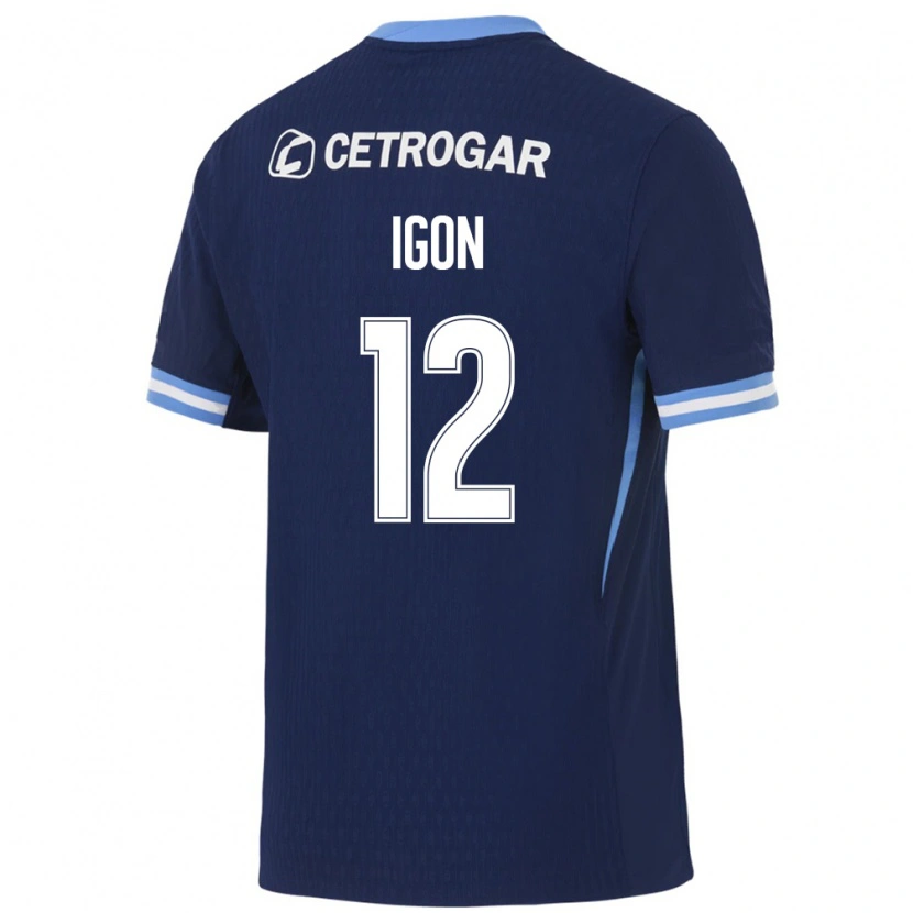 Danxen Enfant Maillot Felipe Igon #12 Bleu Royal Bleu Clair Blanc Tenues Extérieur 2026/27 T-Shirt