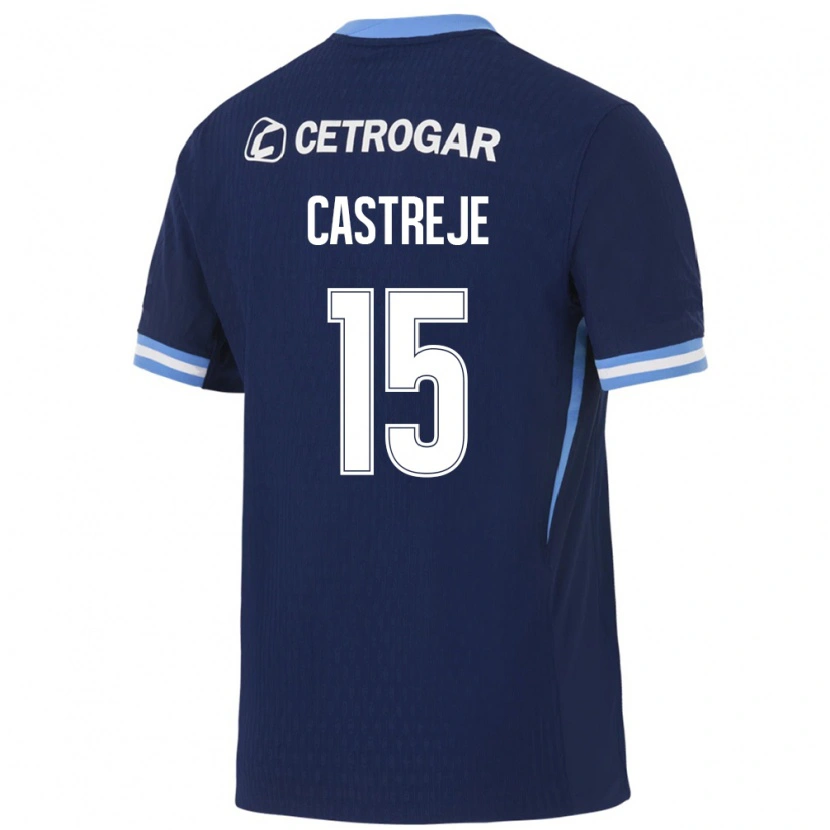 Danxen Enfant Maillot Bautista Castreje #15 Bleu Royal Bleu Clair Blanc Tenues Extérieur 2026/27 T-Shirt