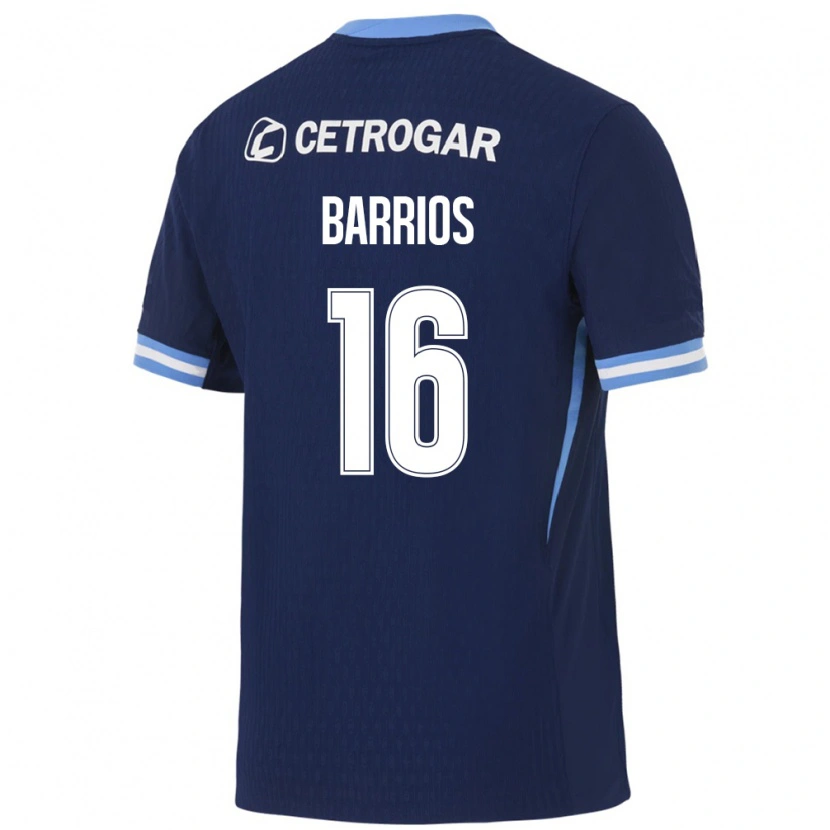 Danxen Enfant Maillot Martín Barrios #16 Bleu Royal Bleu Clair Blanc Tenues Extérieur 2026/27 T-Shirt