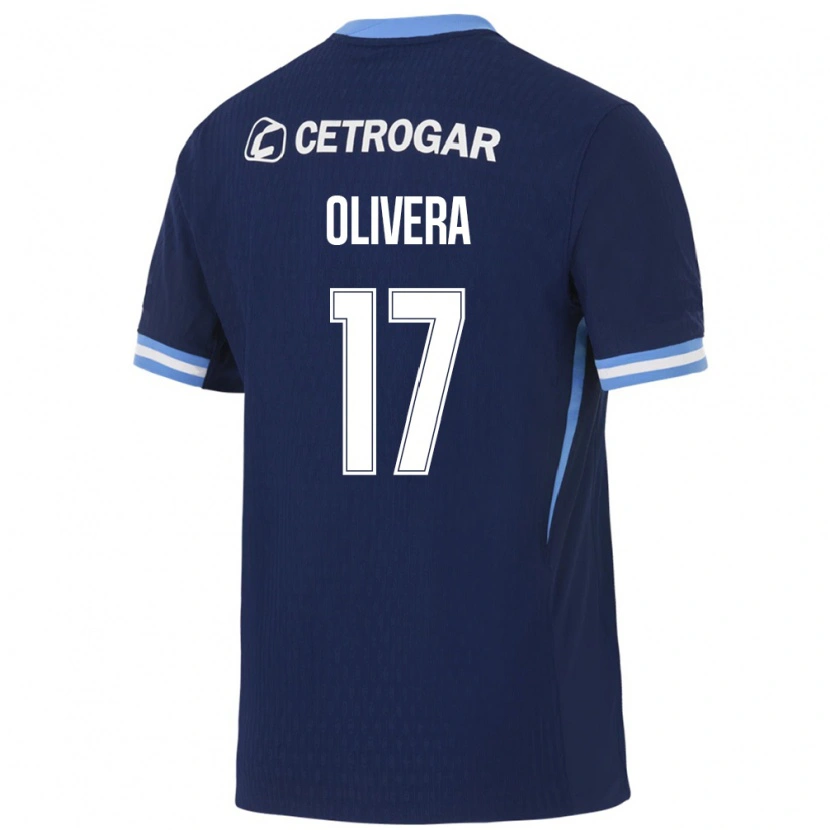 Danxen Enfant Maillot Nazareno Olivera #17 Bleu Royal Bleu Clair Blanc Tenues Extérieur 2026/27 T-Shirt