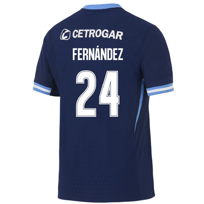Danxen Enfant Maillot Adrián Fernández #24 Bleu Royal Bleu Clair Blanc Tenues Extérieur 2026/27 T-Shirt