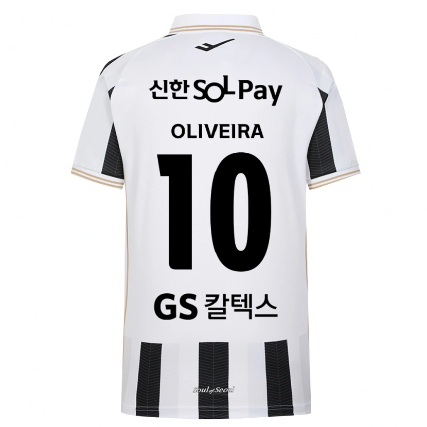 Danxen Enfant Maillot Anderson Oliveira #10 Noir Blanc Tenues Extérieur 2026/27 T-Shirt