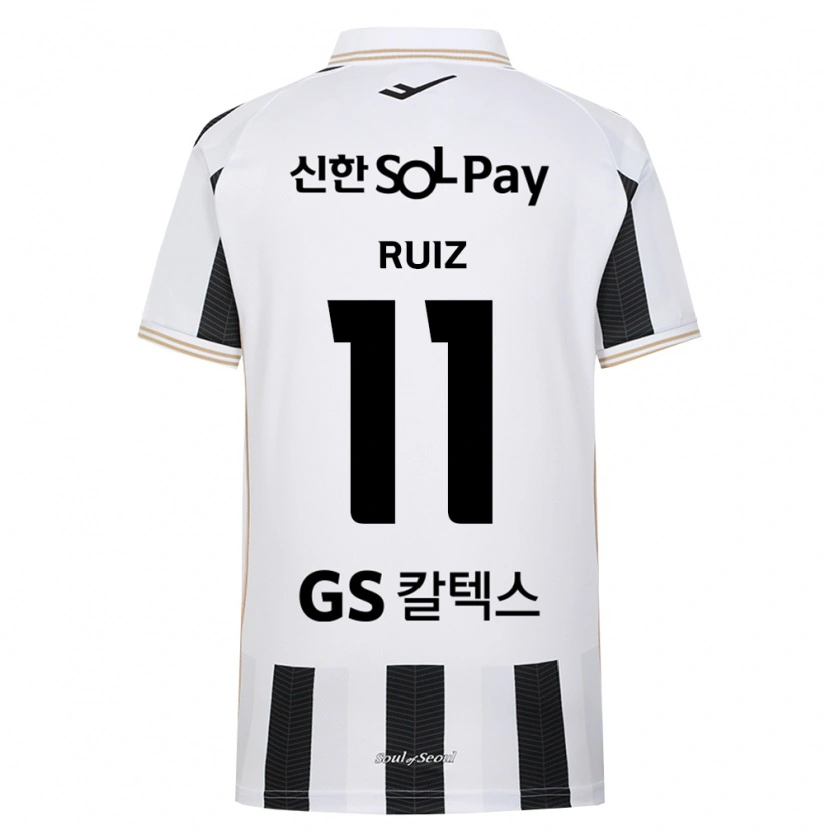 Danxen Enfant Maillot Leonardo Ruiz #11 Noir Blanc Tenues Extérieur 2026/27 T-Shirt