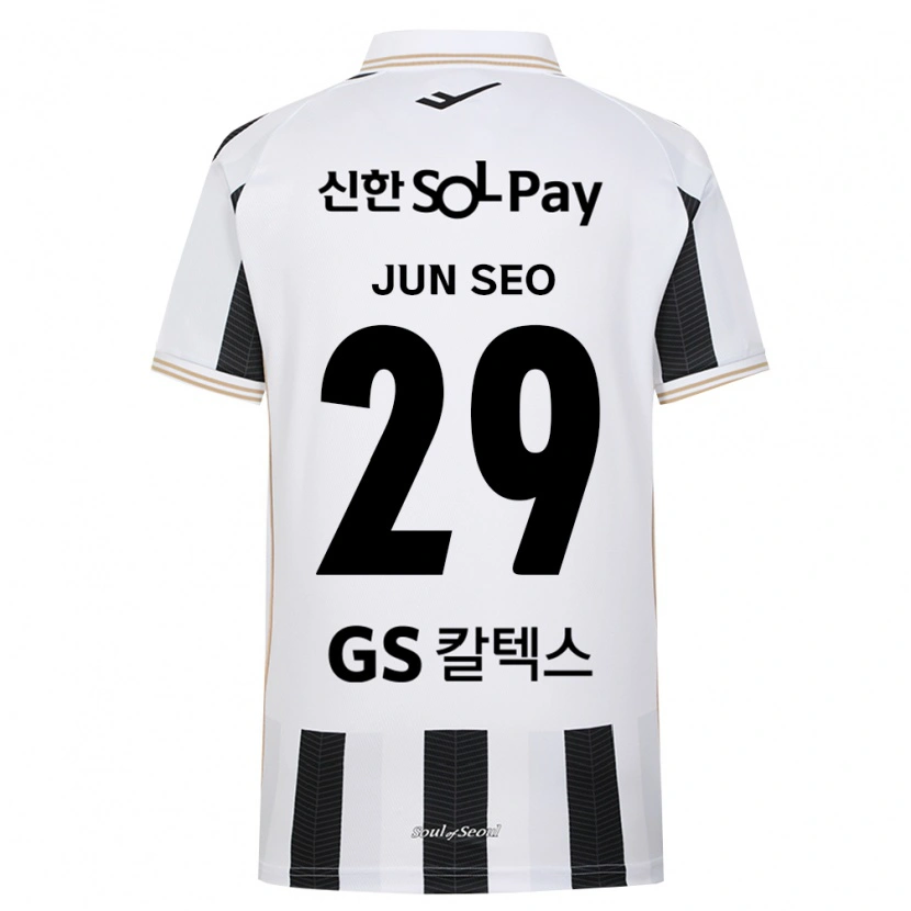 Danxen Enfant Maillot Jun-Seo Kim #29 Noir Blanc Tenues Extérieur 2026/27 T-Shirt