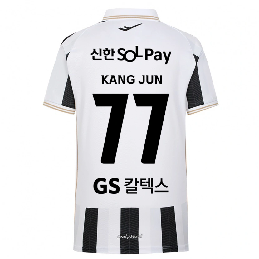 Danxen Enfant Maillot Kang-Jun Kim #77 Noir Blanc Tenues Extérieur 2026/27 T-Shirt