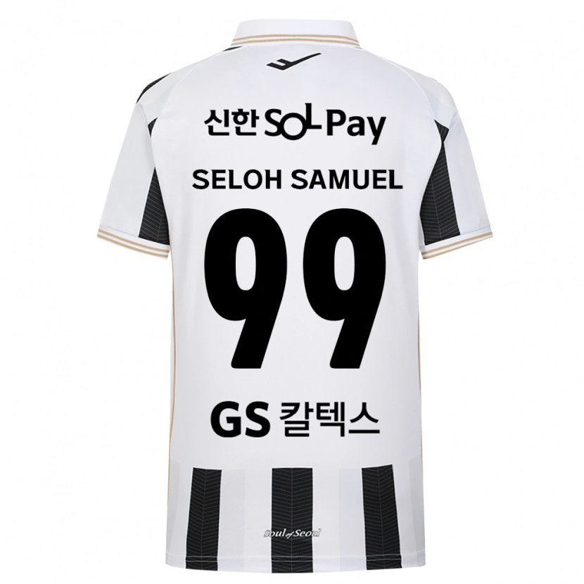 Danxen Enfant Maillot Seloh Samuel Gbato #99 Noir Blanc Tenues Extérieur 2026/27 T-Shirt
