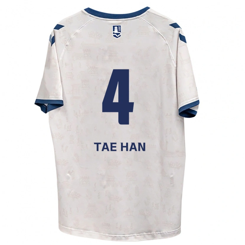 Danxen Enfant Maillot Tae-Han Kim #4 Bleu Royal Blanc Tenues Extérieur 2026/27 T-Shirt