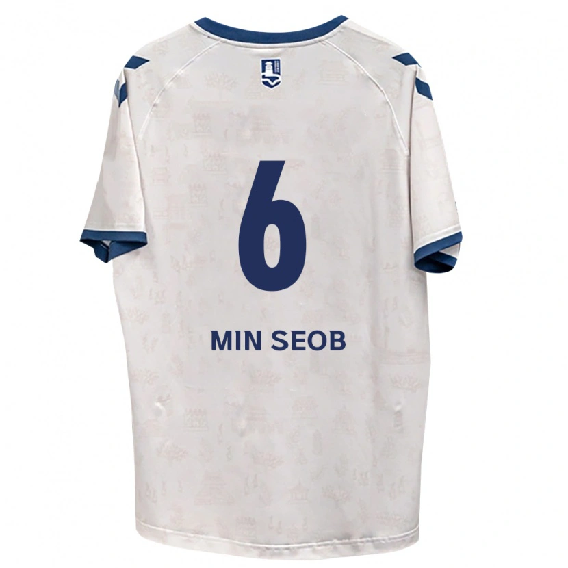 Danxen Enfant Maillot Min-Seob Song #6 Bleu Royal Blanc Tenues Extérieur 2026/27 T-Shirt