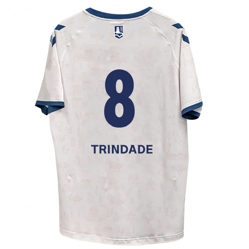 Danxen Enfant Maillot Matheus Trindade #8 Bleu Royal Blanc Tenues Extérieur 2026/27 T-Shirt