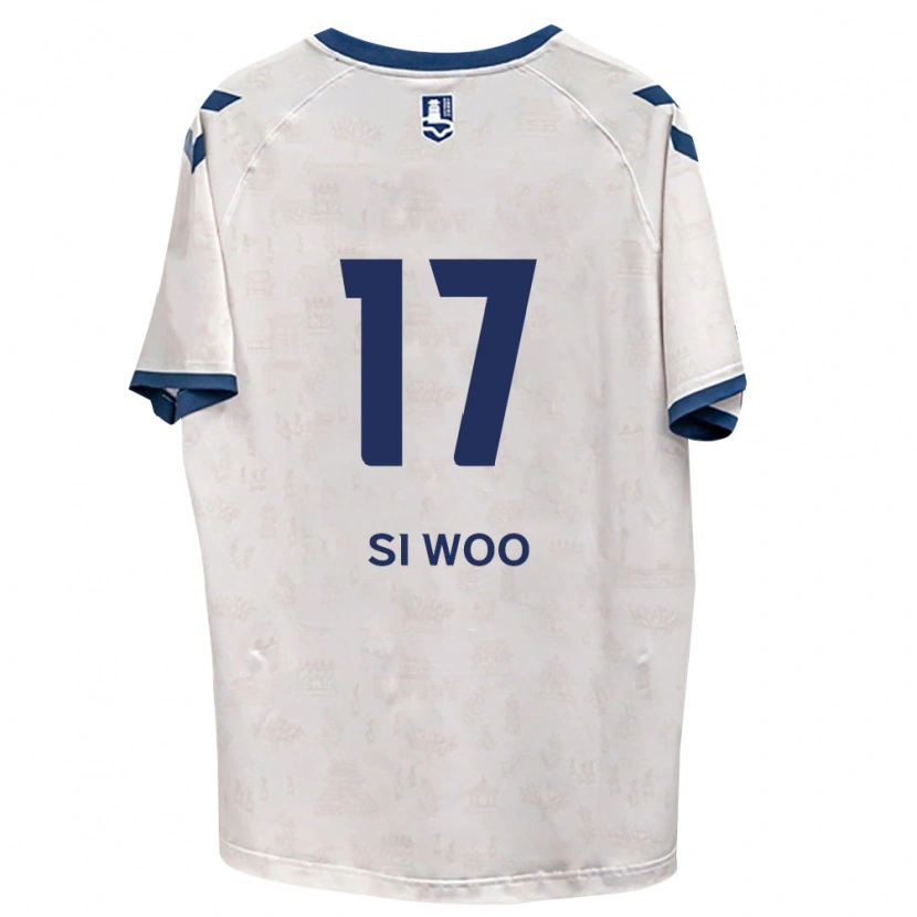 Danxen Enfant Maillot Si-Woo Eom #17 Bleu Royal Blanc Tenues Extérieur 2026/27 T-Shirt