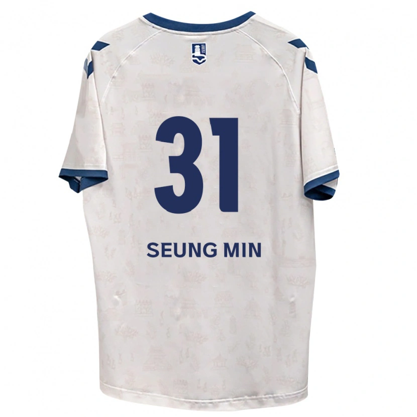 Danxen Enfant Maillot Seung-Min Baek #31 Bleu Royal Blanc Tenues Extérieur 2026/27 T-Shirt