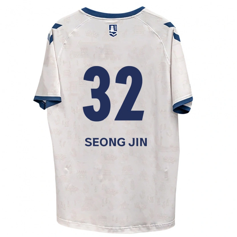 Danxen Enfant Maillot Seong-Jin Park #32 Bleu Royal Blanc Tenues Extérieur 2026/27 T-Shirt