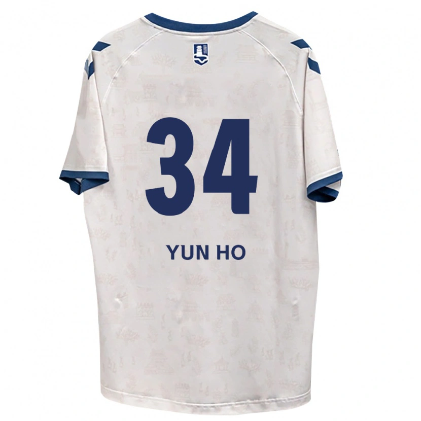 Danxen Enfant Maillot Yun-Ho Jang #34 Bleu Royal Blanc Tenues Extérieur 2026/27 T-Shirt