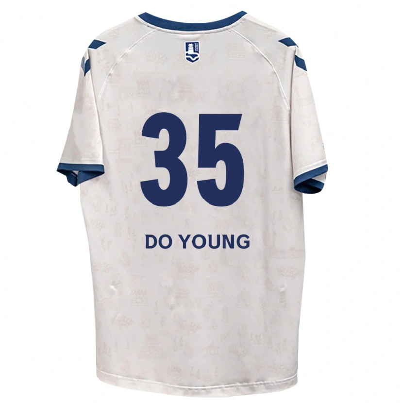 Danxen Enfant Maillot Do-Young Kim #35 Bleu Royal Blanc Tenues Extérieur 2026/27 T-Shirt