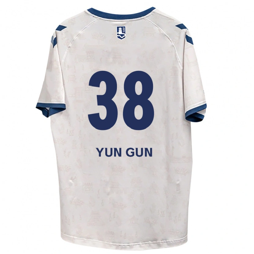 Danxen Enfant Maillot Yun-Gun Lee #38 Bleu Royal Blanc Tenues Extérieur 2026/27 T-Shirt