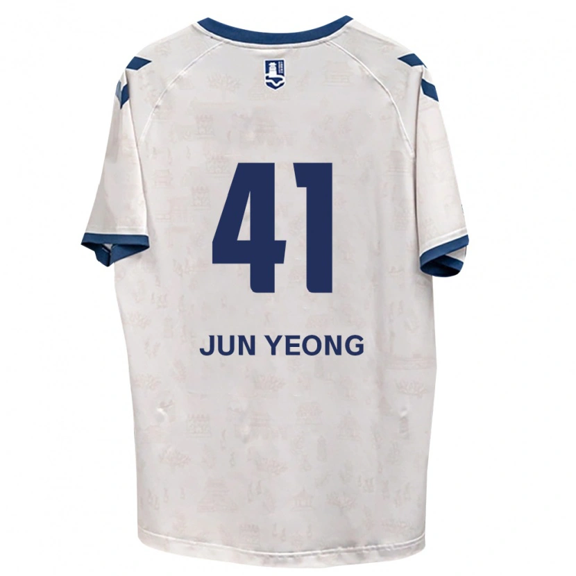 Danxen Enfant Maillot Jun-Yeong Choi #41 Bleu Royal Blanc Tenues Extérieur 2026/27 T-Shirt
