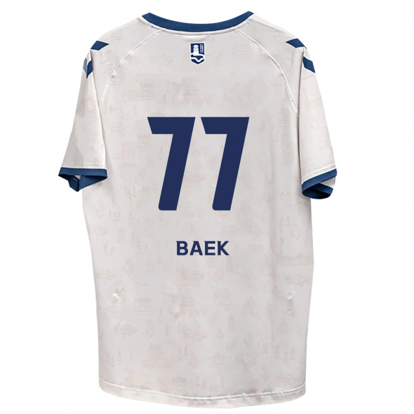 Danxen Enfant Maillot Kyeong Baek #77 Bleu Royal Blanc Tenues Extérieur 2026/27 T-Shirt