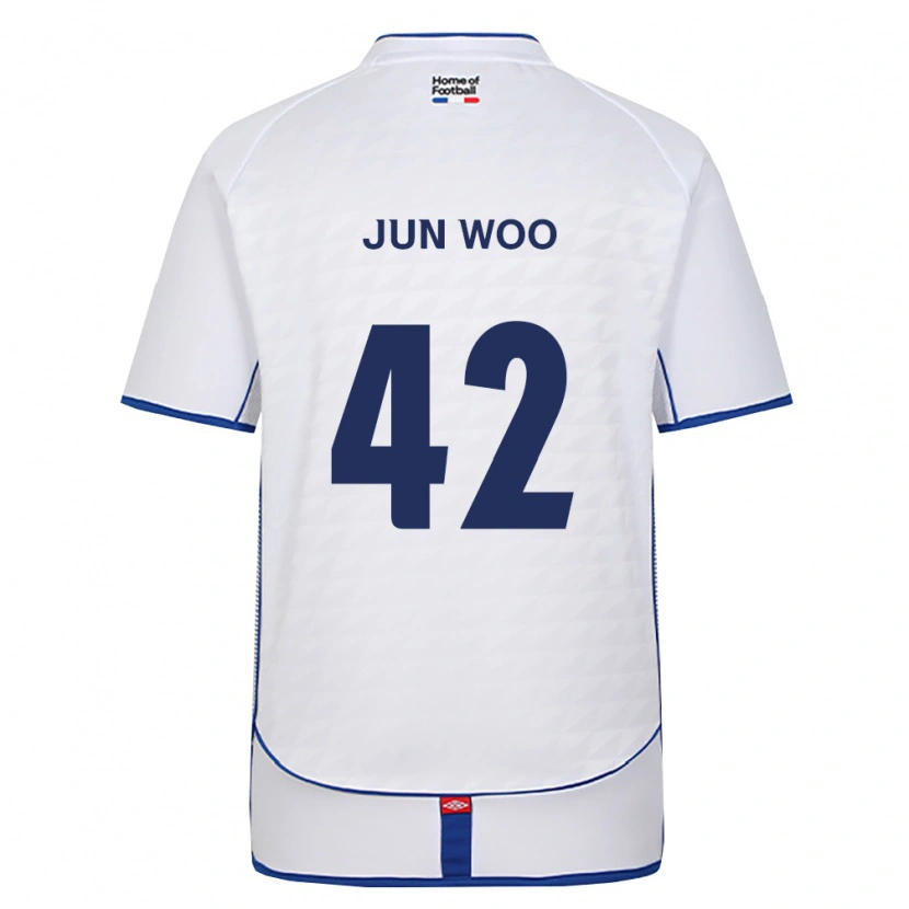 Danxen Enfant Maillot Jun-Woo Lee #42 Noir Blanc Rouge Tenues Extérieur 2026/27 T-Shirt